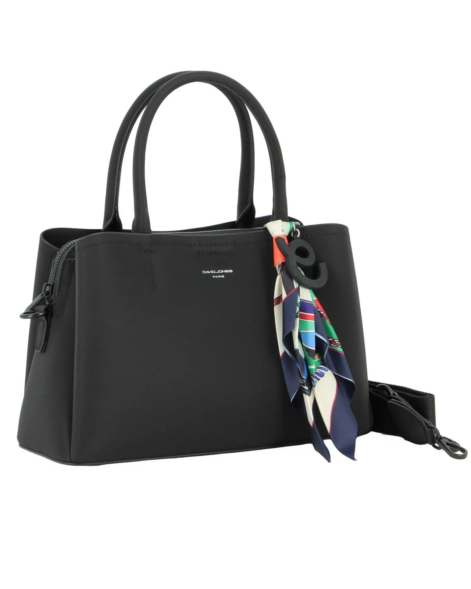 BORSA A MANO 2MANICI C/CHARM+FOULARD