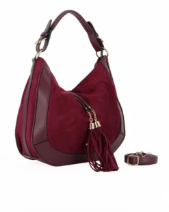 BORSA A SPALLA C/PENNACCHIO A FRANGE