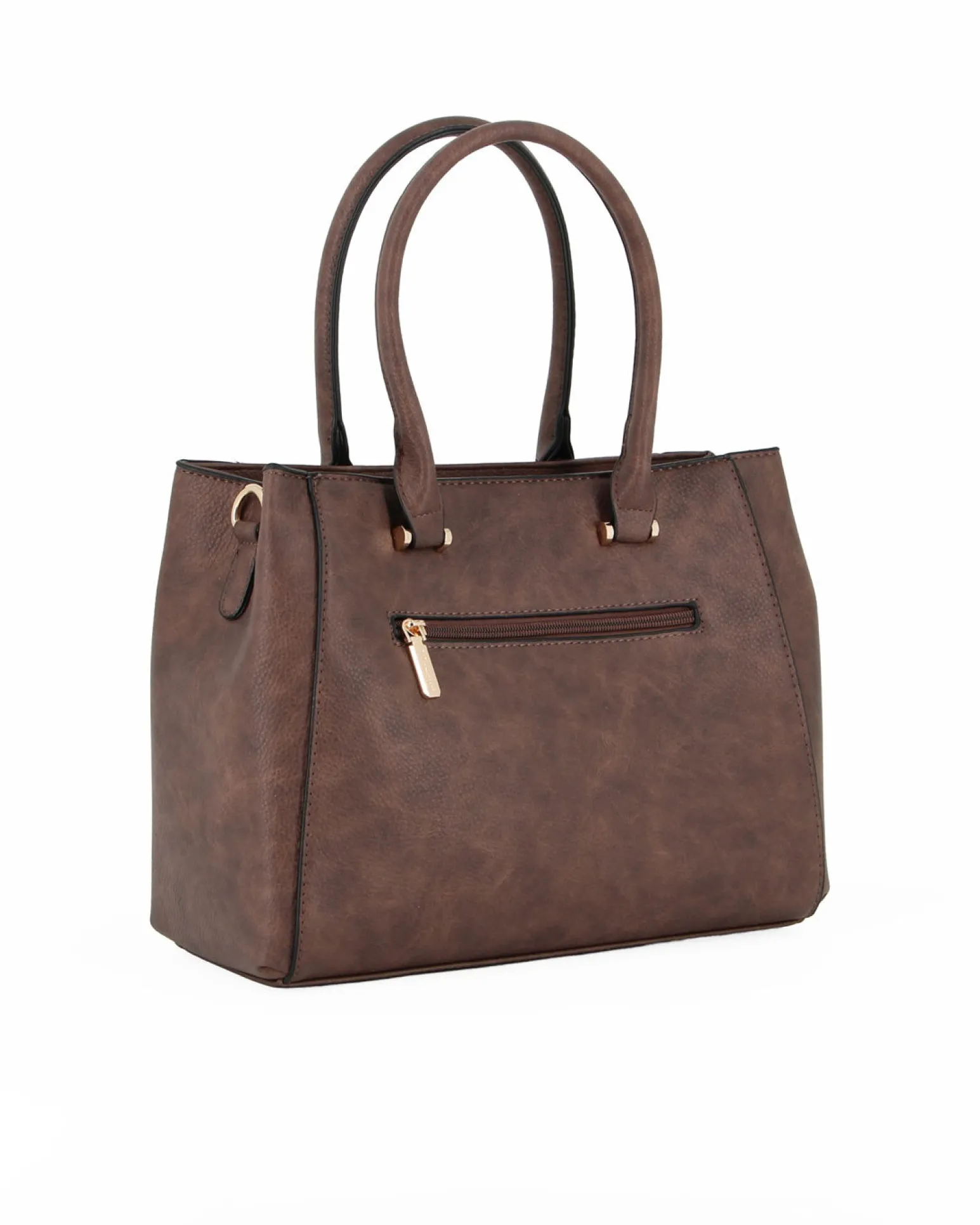 BORSA ECOPELLE 2MAN.C/RIPORTI SAFFIANO