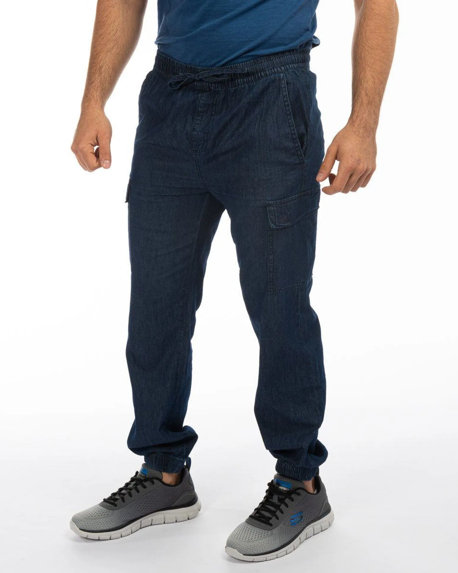 BREZZA DI MARE - UOMO PANTALONE DENIM CON TASCONI