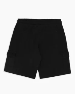 BROKER'S - Bermuda nero in cargo piquet