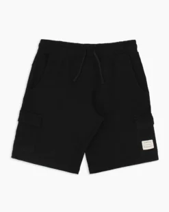 BROKER'S - Bermuda nero in cargo piquet