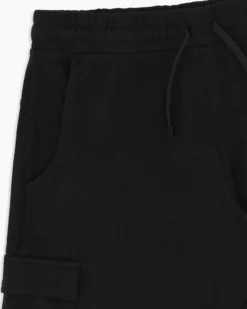 BROKER'S - Bermuda nero in cargo piquet
