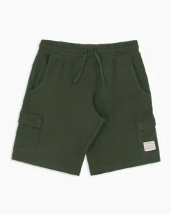 BROKER'S - Bermuda verde militare in cargo piquet
