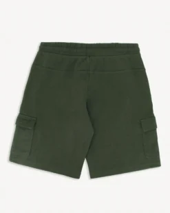 BROKER'S - Bermuda verde militare in cargo piquet