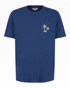 BROKER'S - Tshirt mezza manica con taschino e stampa