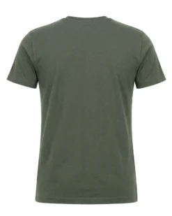 BROKER'S - Tshirt mezza manica con scollo a girocollo BAMBOO verde