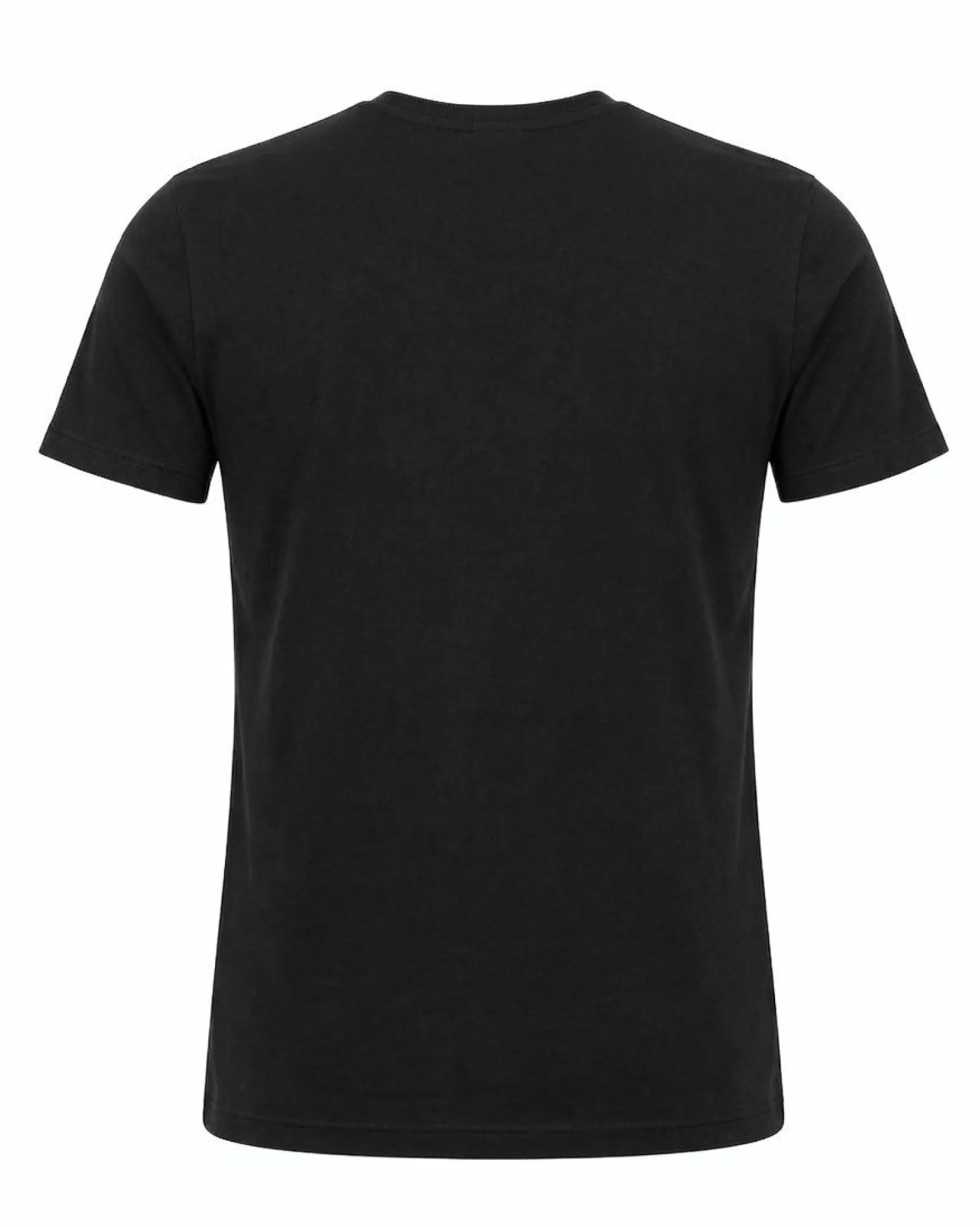 BROKER'S - Tshirt mezza manica con scollo a girocollo BAMBOO nero