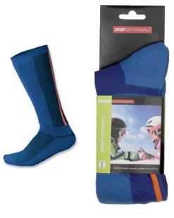 BRUGI - Calza sci blu da bambino