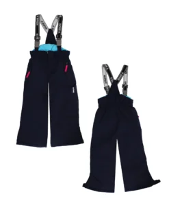 BRUGI - Completo da sci bambina fuchsia e nero impermeabile e antivento con cappuccio
