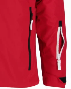 BRUGI - Completo da sci bambino rosso e nero impermeabile antivento e traspirante con cappuccio