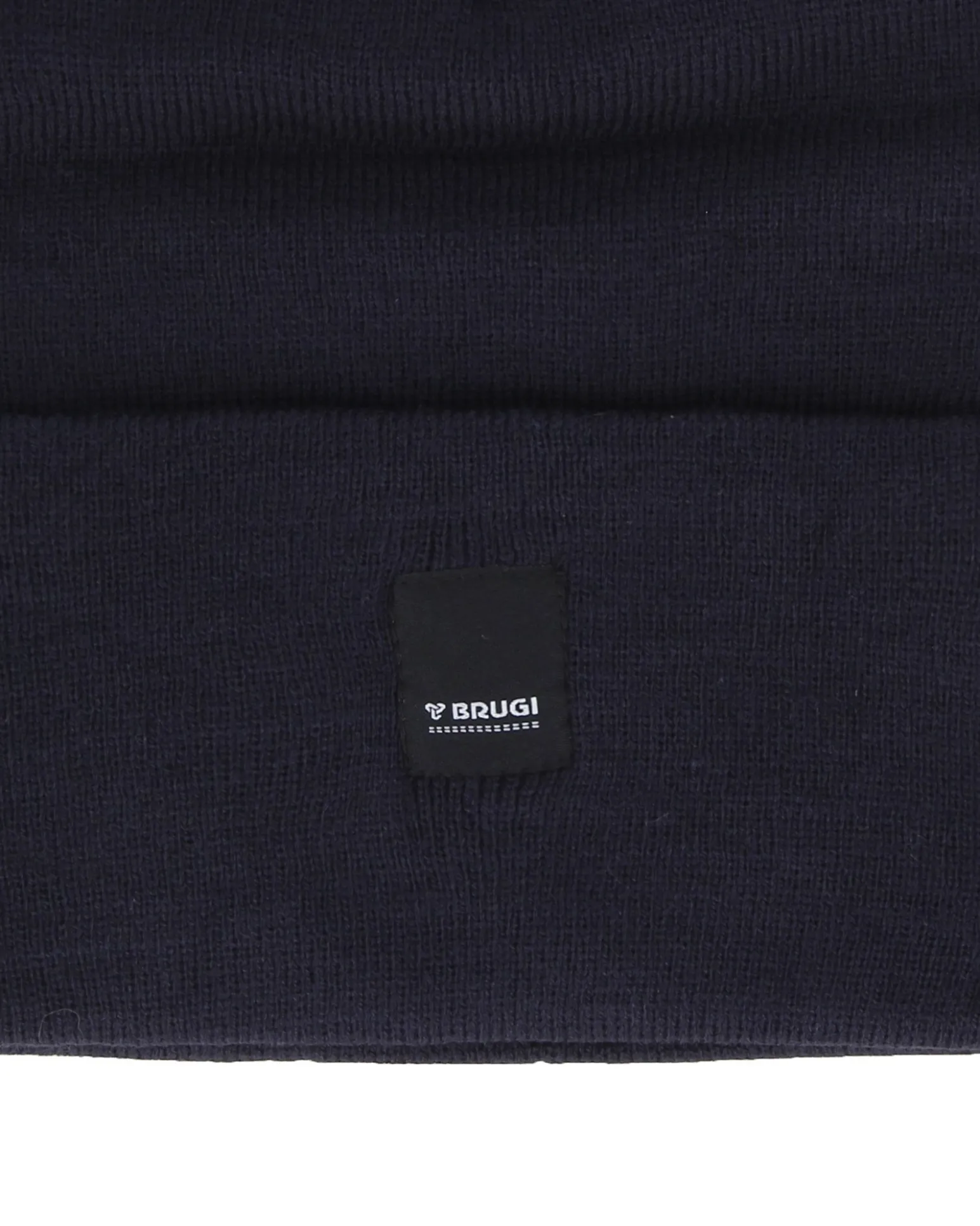 BRUGI - Cuffia blu da uomo con logo centrale
