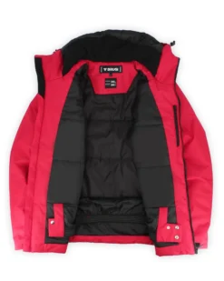 BRUGI - GIACCA DA SCI UOMO ROSSA E NERA 3000, AJ1B-T54T