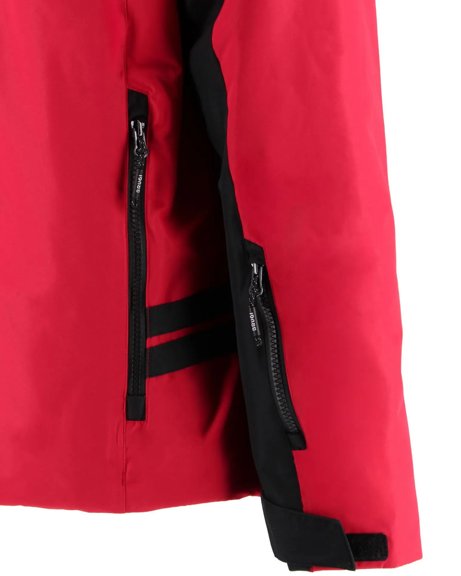 BRUGI - GIACCA DA SCI UOMO ROSSA E NERA 3000, AJ1B-T54T