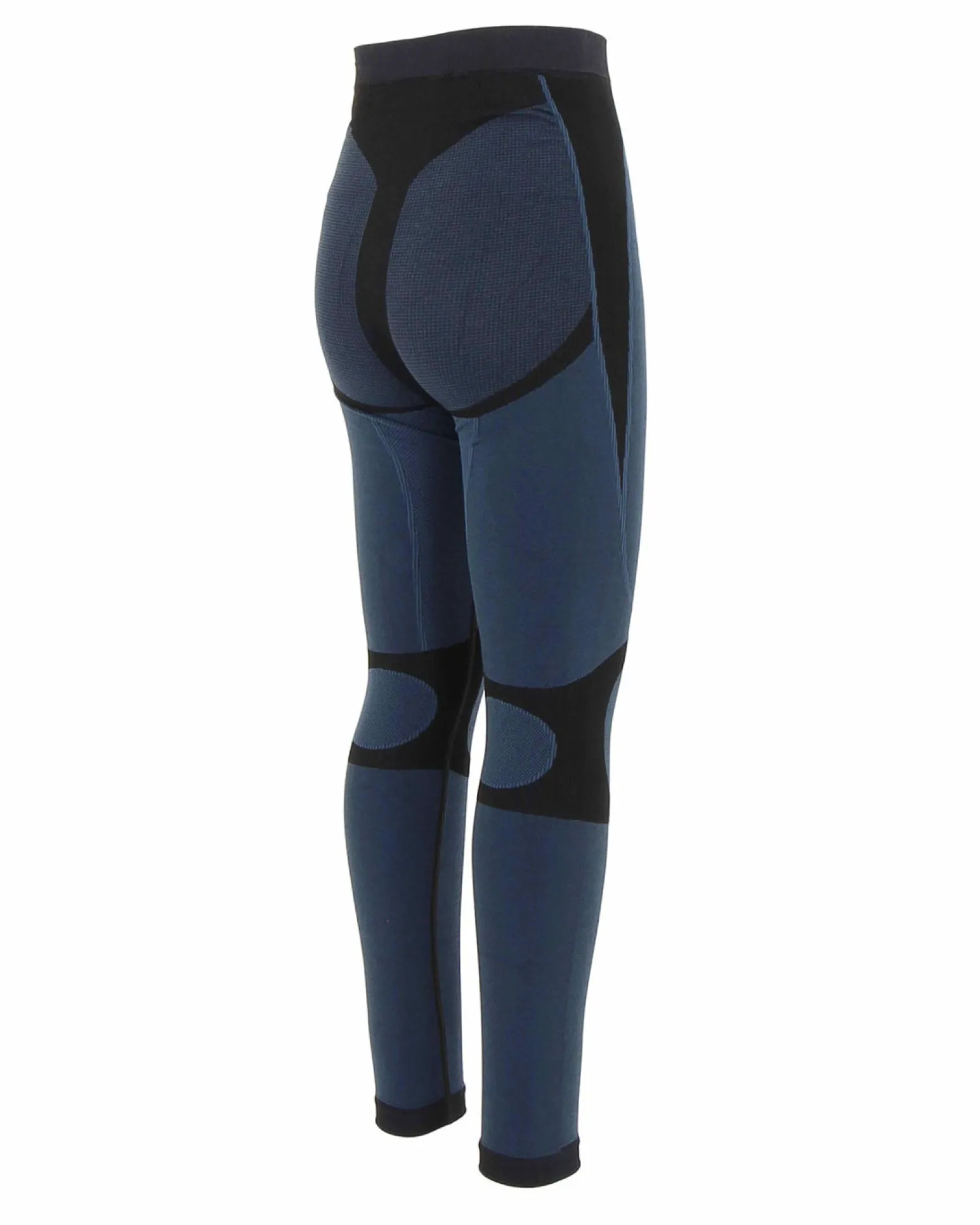 BRUGI -LEGGINGS TERMICO KIDS BLU E NERO TRASPIRANTE SENZA CUCITURE -9GZI-T365_KA5