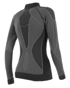 BRUGI - Maglia da donna grgia e nera termica traspirante senza cuciture