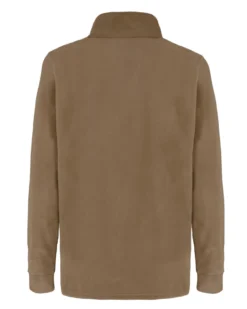 BRUGI - MICROPILE BEIGE SCURO DA UOMO MEZZA ZIP, 9GYT-T154_583
