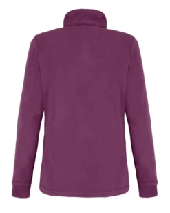 BRUGI - MICROPILE MELANZANA DA DONNA MEZZA ZIP