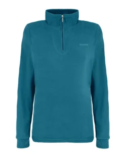 BRUGI - MICROPILE PETROLIO DA DONNA MEZZA ZIP