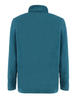 BRUGI - MICROPILE PETROLIO DA UOMO MEZZA ZIP
