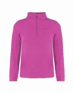 BRUGI - MICROPILE ROSA CICLAMINO MEZZA ZIP PER RAGAZZI