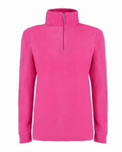 BRUGI - MICROPILE ROSA DA DONNA MEZZA ZIP