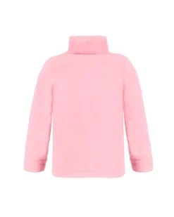BRUGI - MICROPILE ROSA MEZZA ZIP PER BAMBINI