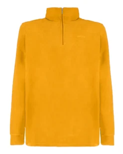 BRUGI - MICROPILE SENAPE DA UOMO MEZZA ZIP, 9GYT-T154_544