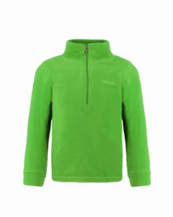 BRUGI - MICROPILE VERDE MEZZA ZIP PER BAMBINI