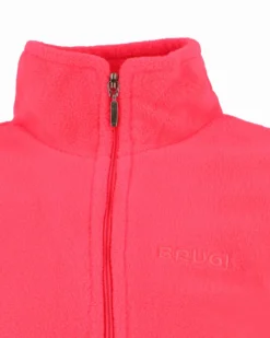 BRUGI - Pile da bambino rosa con mezza zip frontale