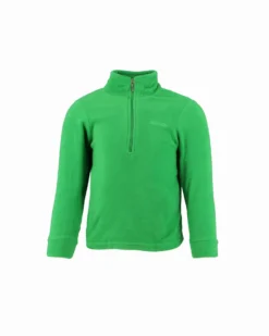 BRUGI - Pile da bambino verde con mezza zip frontale