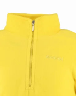 BRUGI - Pile da ragazzo giallo con mezza zip frontale