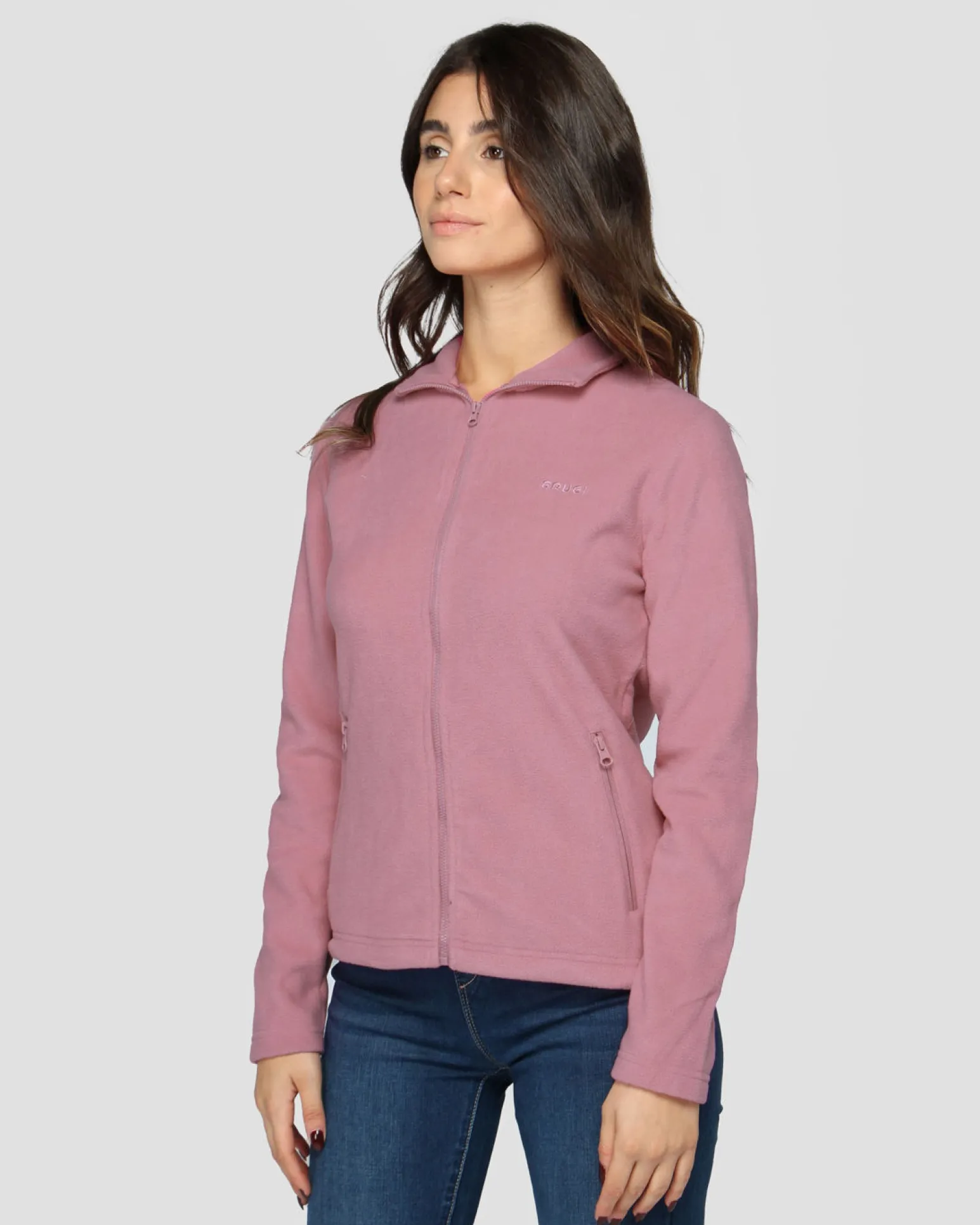 BRUGI - PILE FULL ZIP DONNA ROSA, 9GZB-TZ17-769