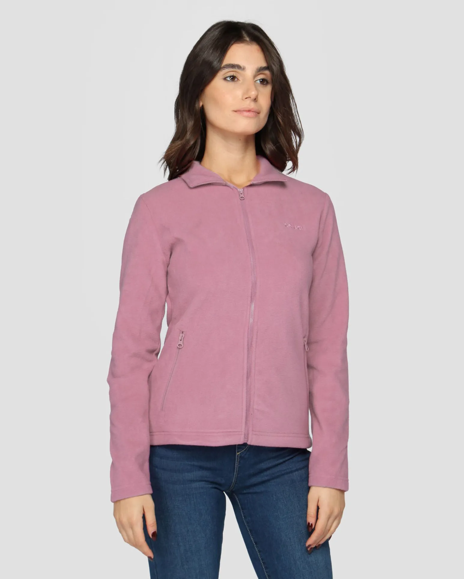 BRUGI - PILE FULL ZIP DONNA ROSA, 9GZB-TZ17-769
