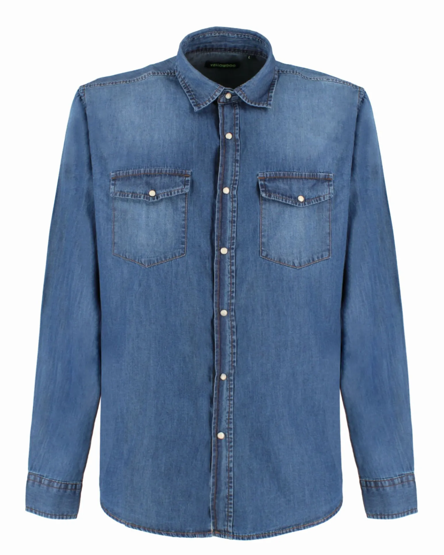 CAMICIA JEANS SABBIATO MEDIO