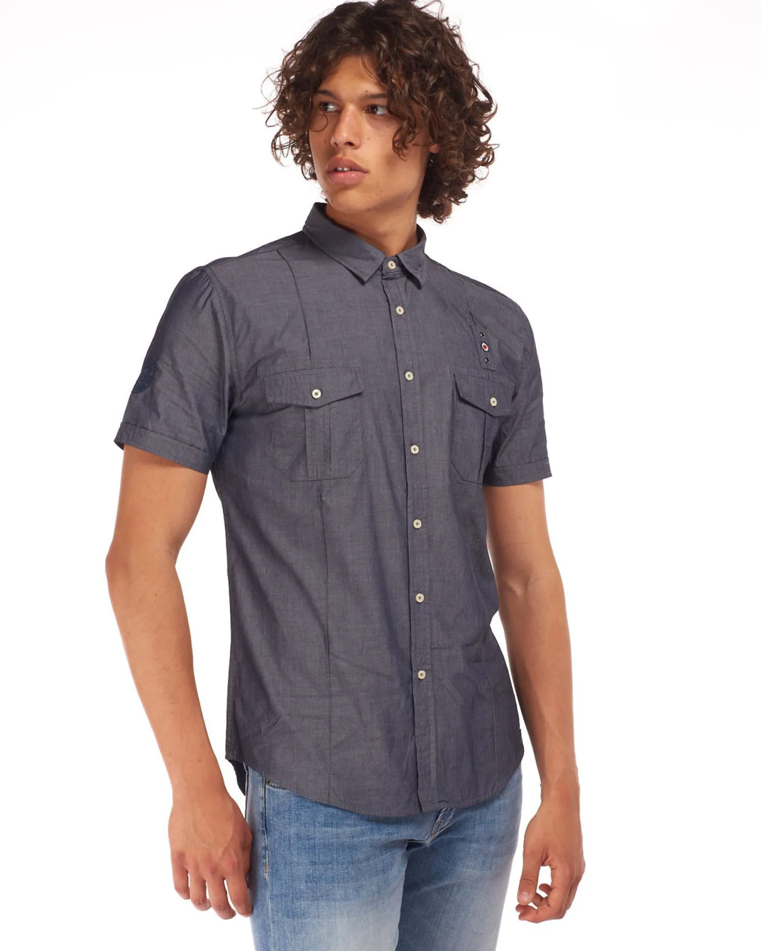 CAMICIA MANICA CORTA CHAMBRAY