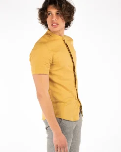 CAMICIA MANICA CORTA 100%LINO