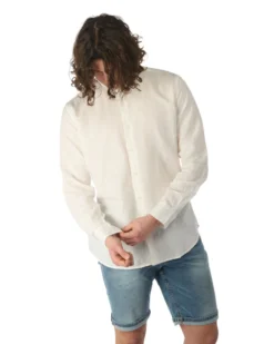 CAMICIA MANICA LUNGA MISTO LINO
