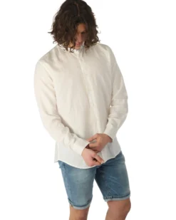 CAMICIA MANICA LUNGA MISTO LINO