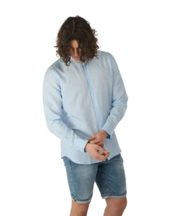 CAMICIA MANICA LUNGA MISTO LINO