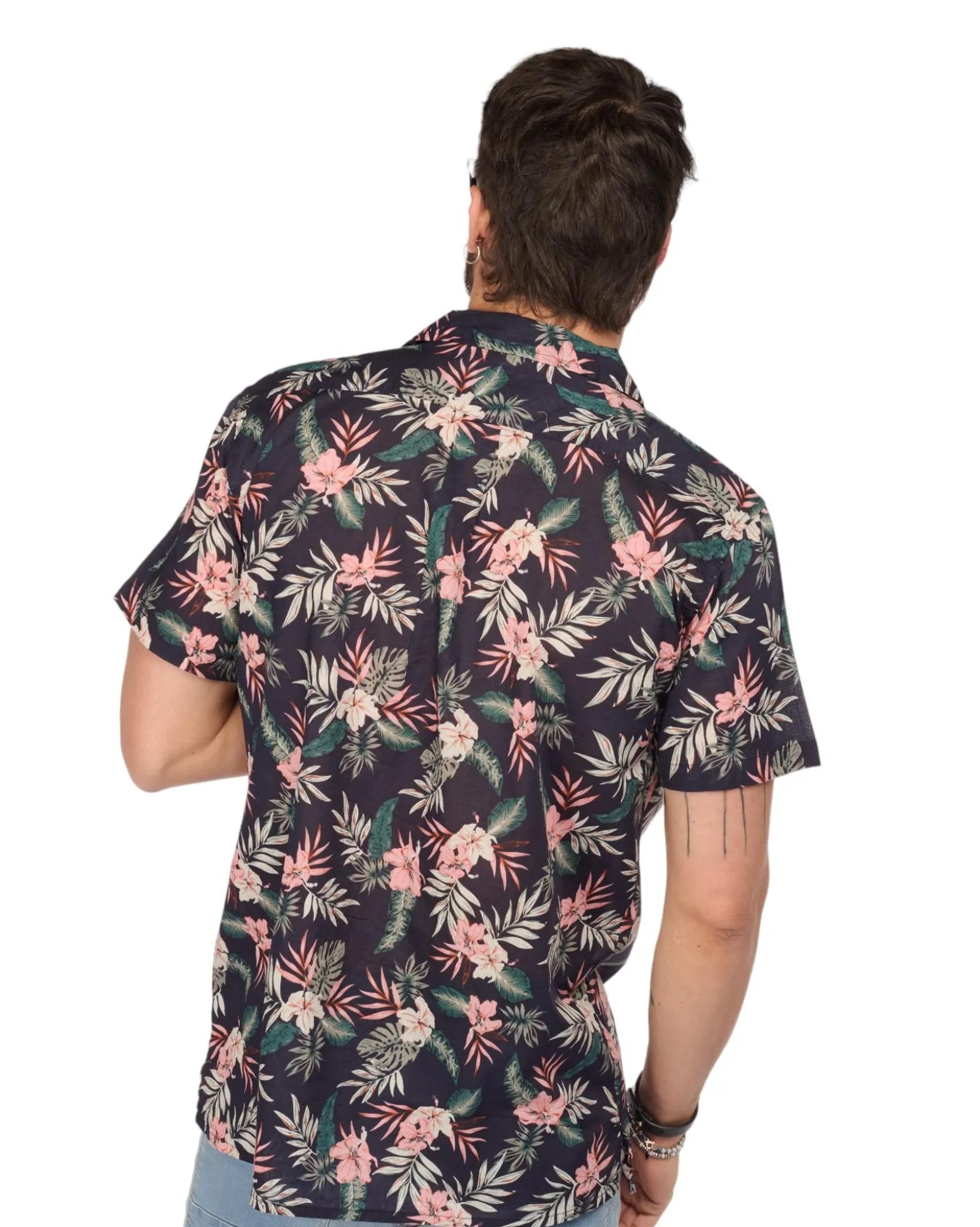 CAMICIA MEZZA MANICA COLLO SCIALLATO