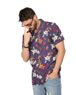 CAMICIA MEZZA MANICA FANTASIA