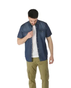 CAMICIA MEZZA MANICA JEANS
