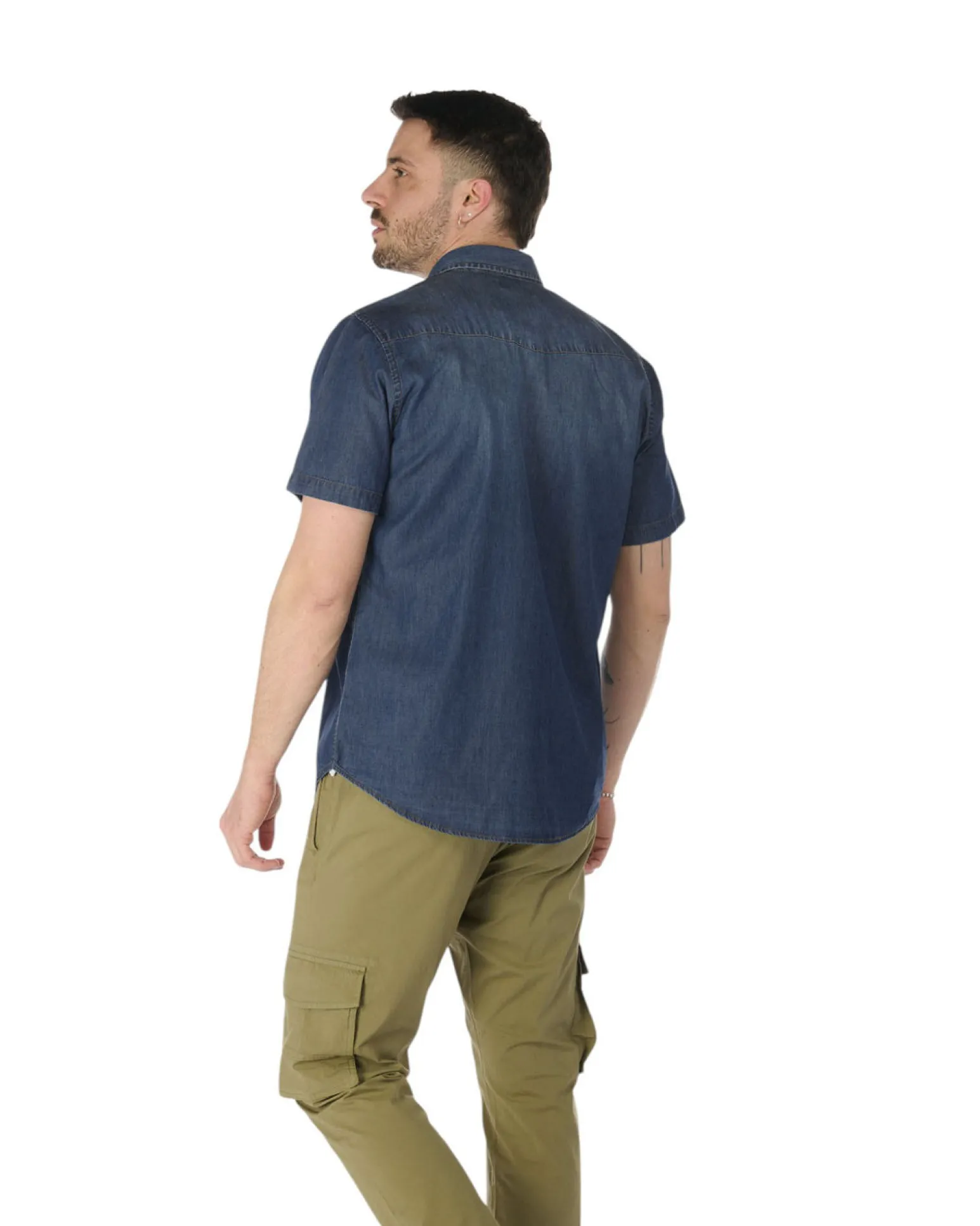 CAMICIA MEZZA MANICA JEANS