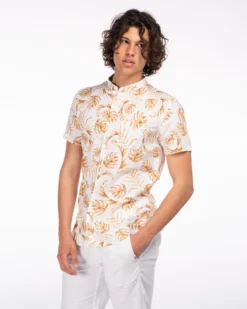 CAMICIA MEZZA MANICA LINO