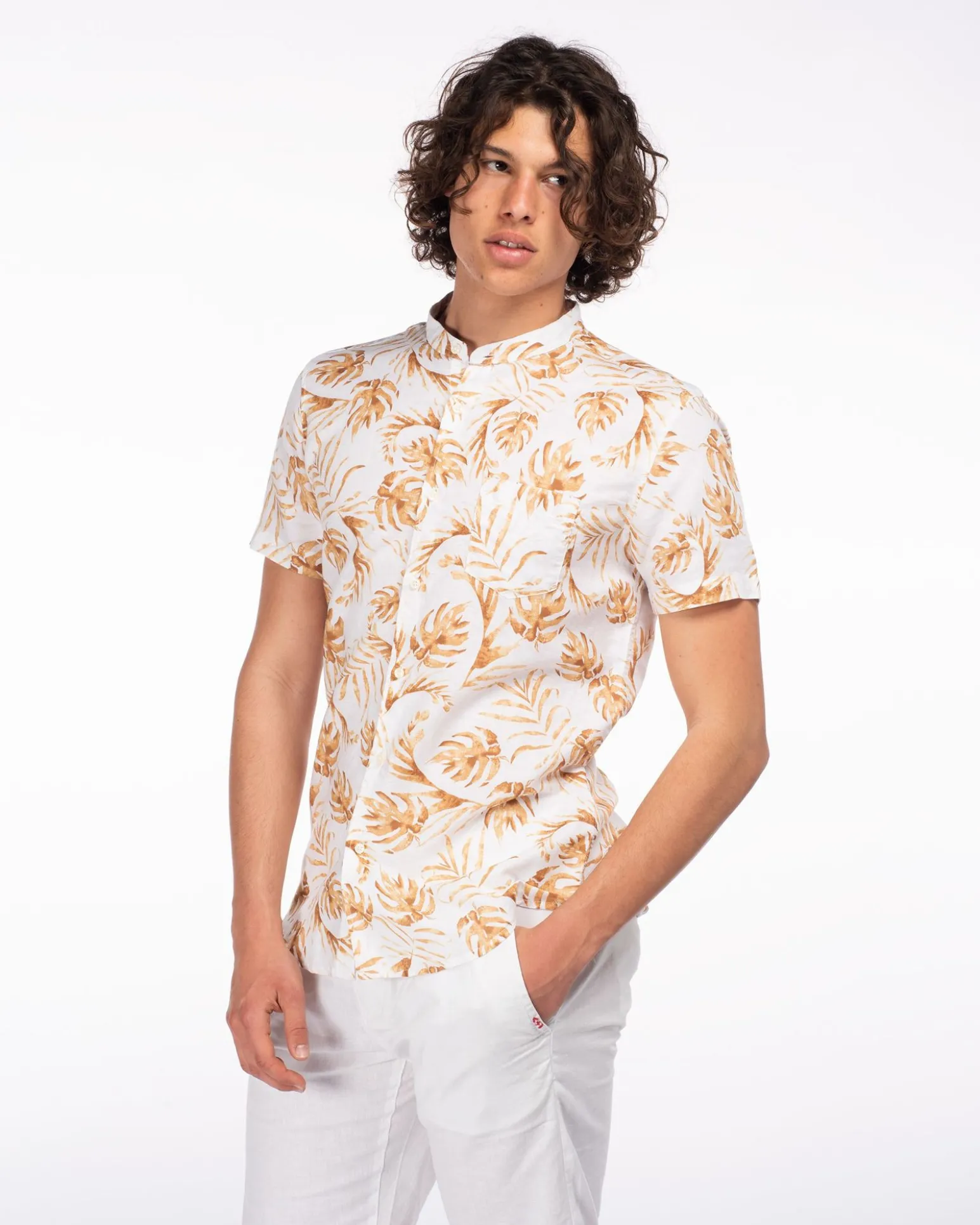 CAMICIA MEZZA MANICA LINO