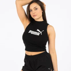 CANOTTA ESS HIGH NECK TANK BLACK