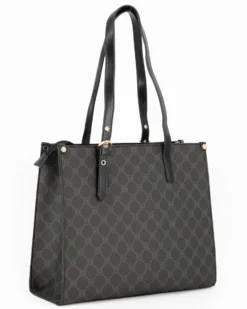 CARRERA - Borsa a due manici logata nera