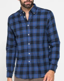 CARRERA - CAMICIA UOMO IN FLANELLA LEGGERA FANTASIA SCOZZESE