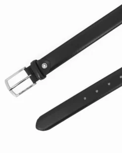 CARRERA - Cinta da uomo nero in VERA PELLE